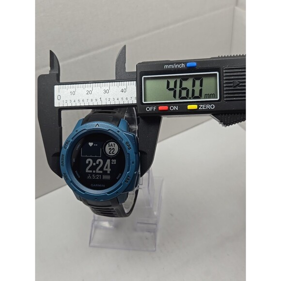 Garmin Instinct Lakeside Blue Rugged GPS Smartwatch 46mm Heart Rate 100M Unisex - Picture 5 of 10